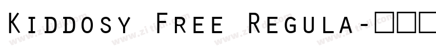 Kiddosy Free Regula字体转换